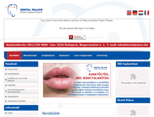 Tablet Screenshot of dentalpalace.hu